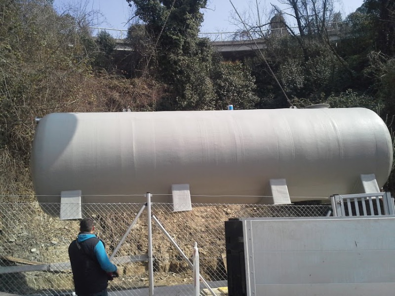 40 m3 Overhead Reservoir for Stormwater with Insulation